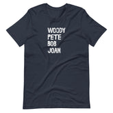 Voices of the People heather navy folk protest music t-shirt